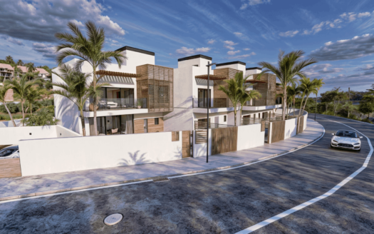 Modern residences at Oasis de Estepona Golf with panoramic views and top-notch amenities.