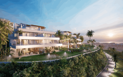 Luxurious apartments and penthouses with stunning views at Mirador de Estepona Hills.