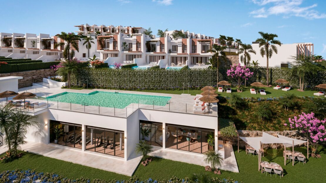 Soleia Living Chaparral Mijas , luxury townhouses in Costa del Sol, sea view properties
